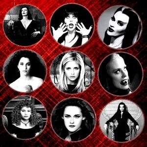 Female Vampire Magnet Set Gothic Horror Lover Decor The Addams Family